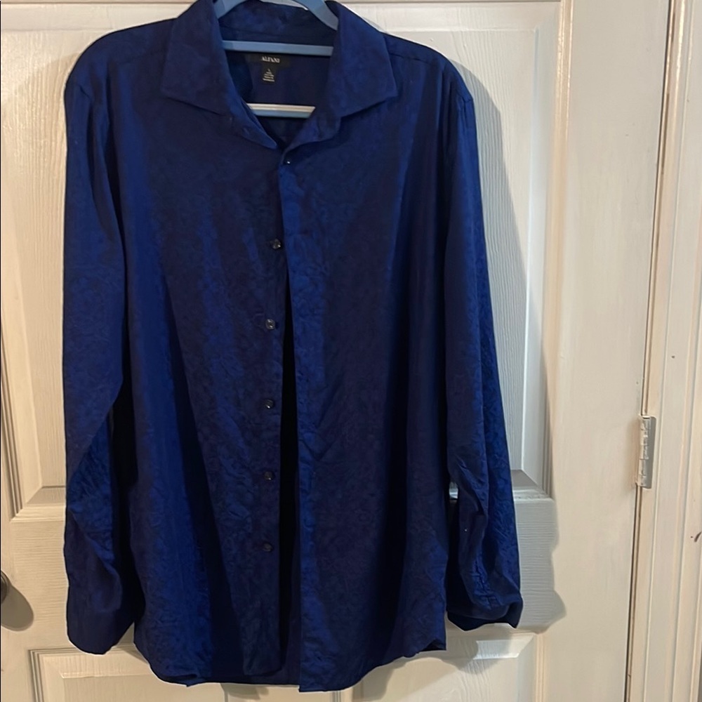 Alfani Men's Dress Shirt in Deep Blue